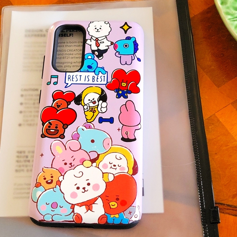 Line Friends BT21 Galaxy S20 tough (Glossy) Phone case